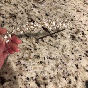 Real pearls...wedding tiara.